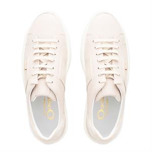 Carl Scarpa Gerty Leather Chunky Trainers In Nude Pinky Beige